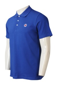 P1299  個人設計短袖Polo恤款式 網上訂購藍色印花Polo恤  工程  Polo恤供應商 HK   